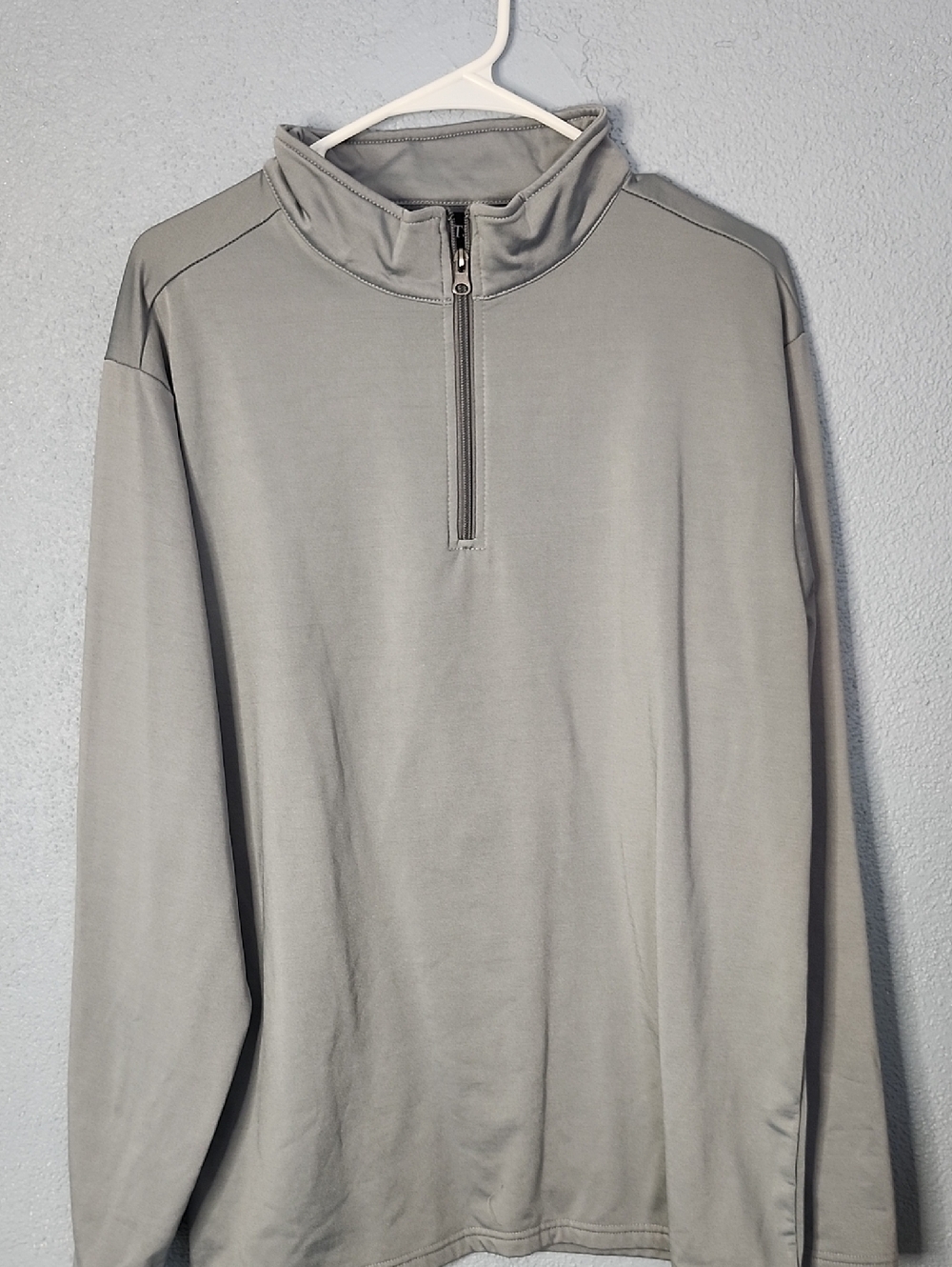 Element Men's Light Gray Half-Zip Sweater